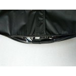 Plastic Garment Zip-up Cover Suit (black) 10pcs   40"